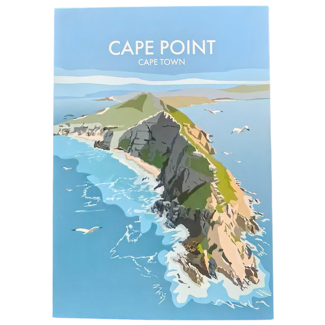 Cape Town Travel Art Card - A5 - Cape Point