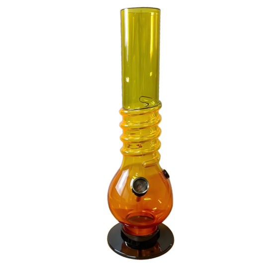 Acrylic Water Bong Rasta Color 26cm - Round