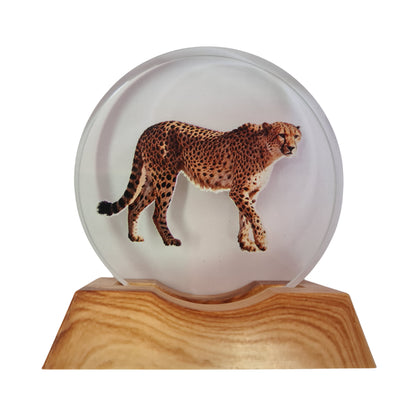 3D Creative LED Lamp - Cheetah Illuminated Art Light