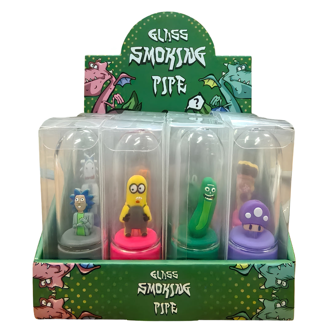 Silicone Rasta Pipe - Tube - 12 Pack