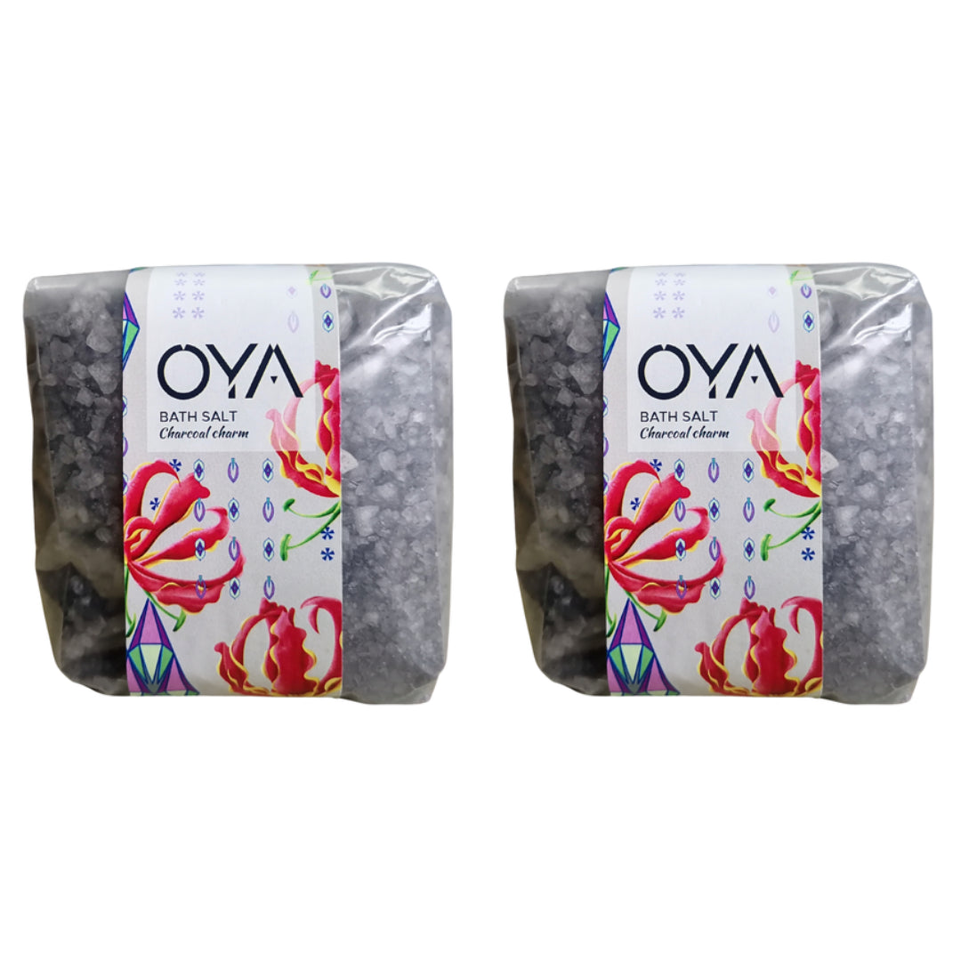 OYA Bath Salt 500g - 2 Pack - Charcoal Charm