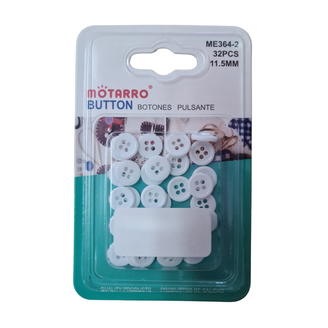 Motarro - Buttons - 11.5mm - 32 Piece