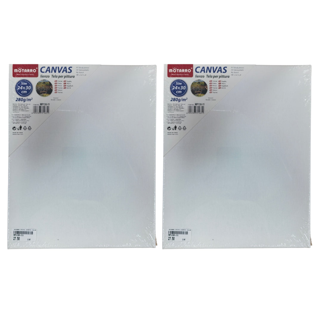 Motarro Canvas Stretch - 2 Pack - 24x30cm