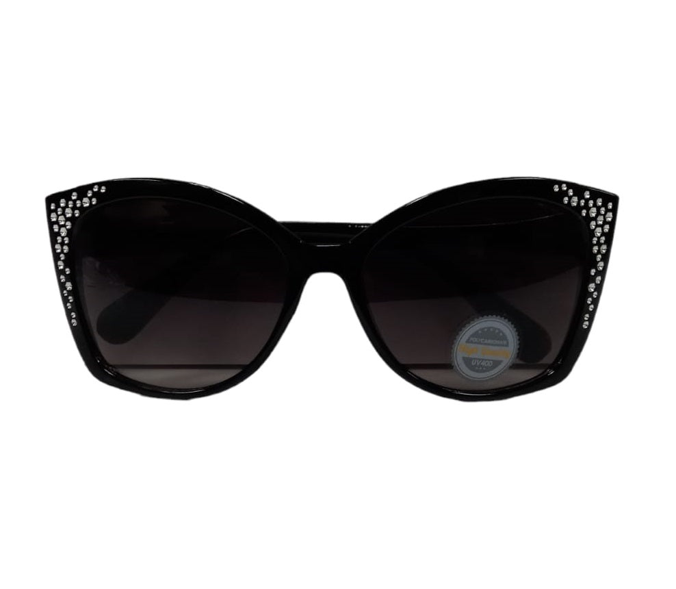 Solar X Cat-Eye Sunglasses Gradient Lens UV400 - Black