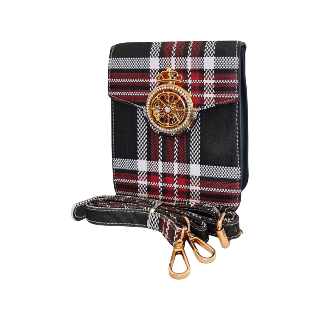 Ladies Bag - Strap Included - 18×13.5cm - Red And Black