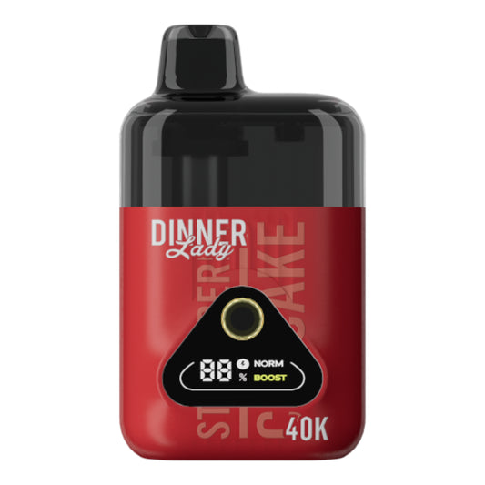Dinner Lady Rechargeable Vape - Dessert Collection - 40K Puffs - Strawberry Cupcake