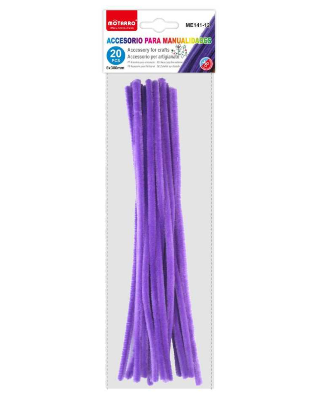 Motarro - Chenille Stems 6mmx30cm 20PCS Purple