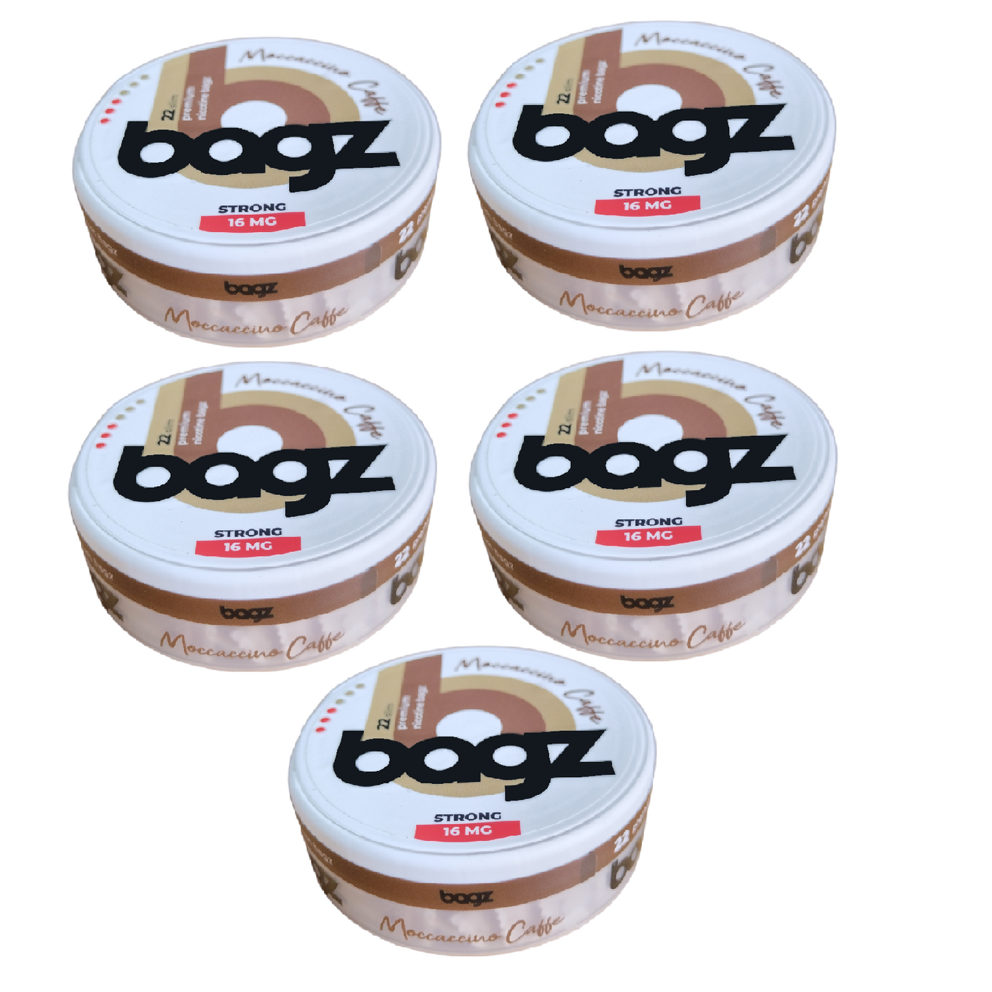 Bagz - Nicotine Pouch Moccaccino Caffe 16 MG - 5 Pack