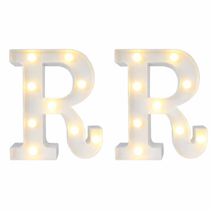 Motarro Led Letter Light 22cm - 2 Pack - White Letter R