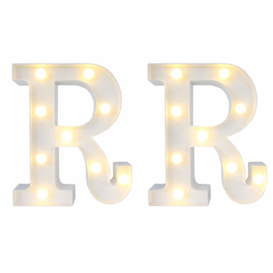 Motarro Led Letter Light 22cm - 2 Pack - White Letter R