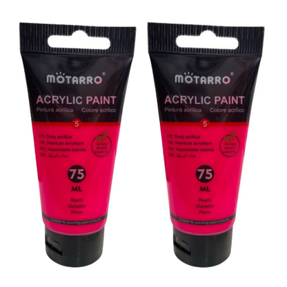 Motarro Acrylic Paint 75ml - 2 Pack - Peach