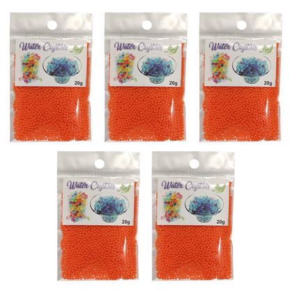 Growing Water Crystal Beads - 5 Pack - Orange