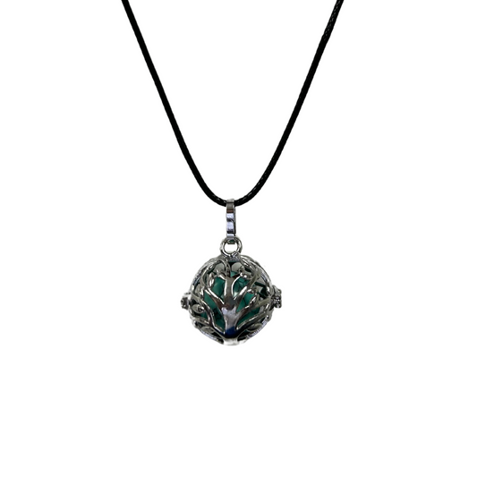 Earth Stone Collection - Crystal Locket Turquoise Stone Necklace