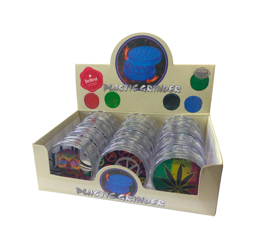 Bulk Offer - 3 Piece Plastic Grinder Super Heroes - Box of 12