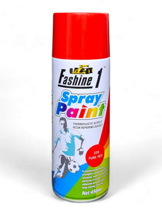 Fashine 1- Spray Paint - 450ml - Pure Red