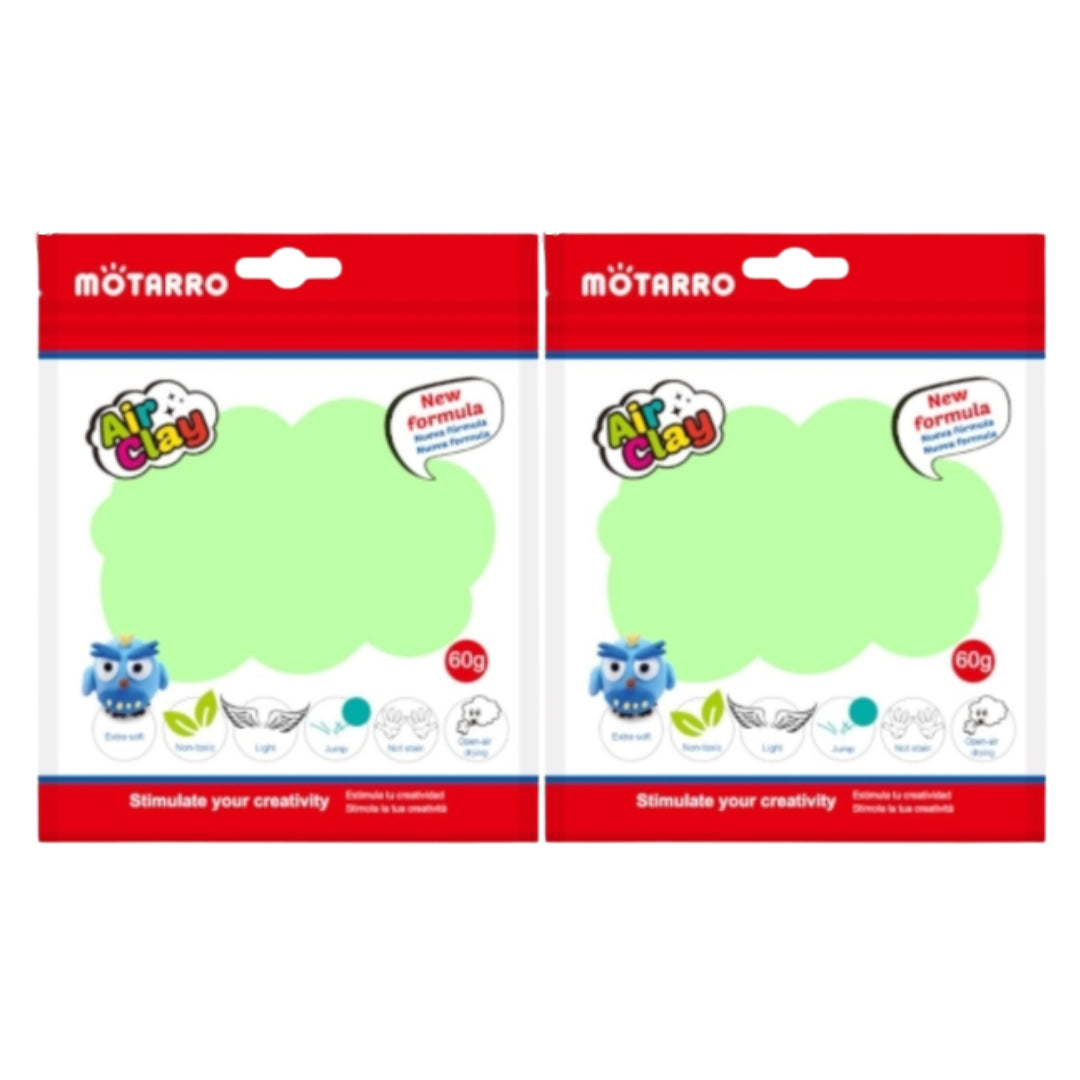 Motarro Air Clay 60g - Mint Green 2 Pack