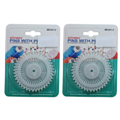 Motarro Pearl Pins 40 PC Wheel - 2 Pack