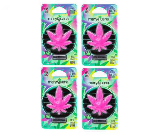 Car Air Freshener Mary & Juana Pink - 4 Pack