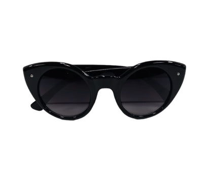 Solar X Cat-Eye Classic Sunglasses Gradient Lens UV400 - Gloss Black