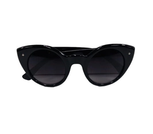 Solar X Cat-Eye Classic Sunglasses Gradient Lens UV400 - Gloss Black