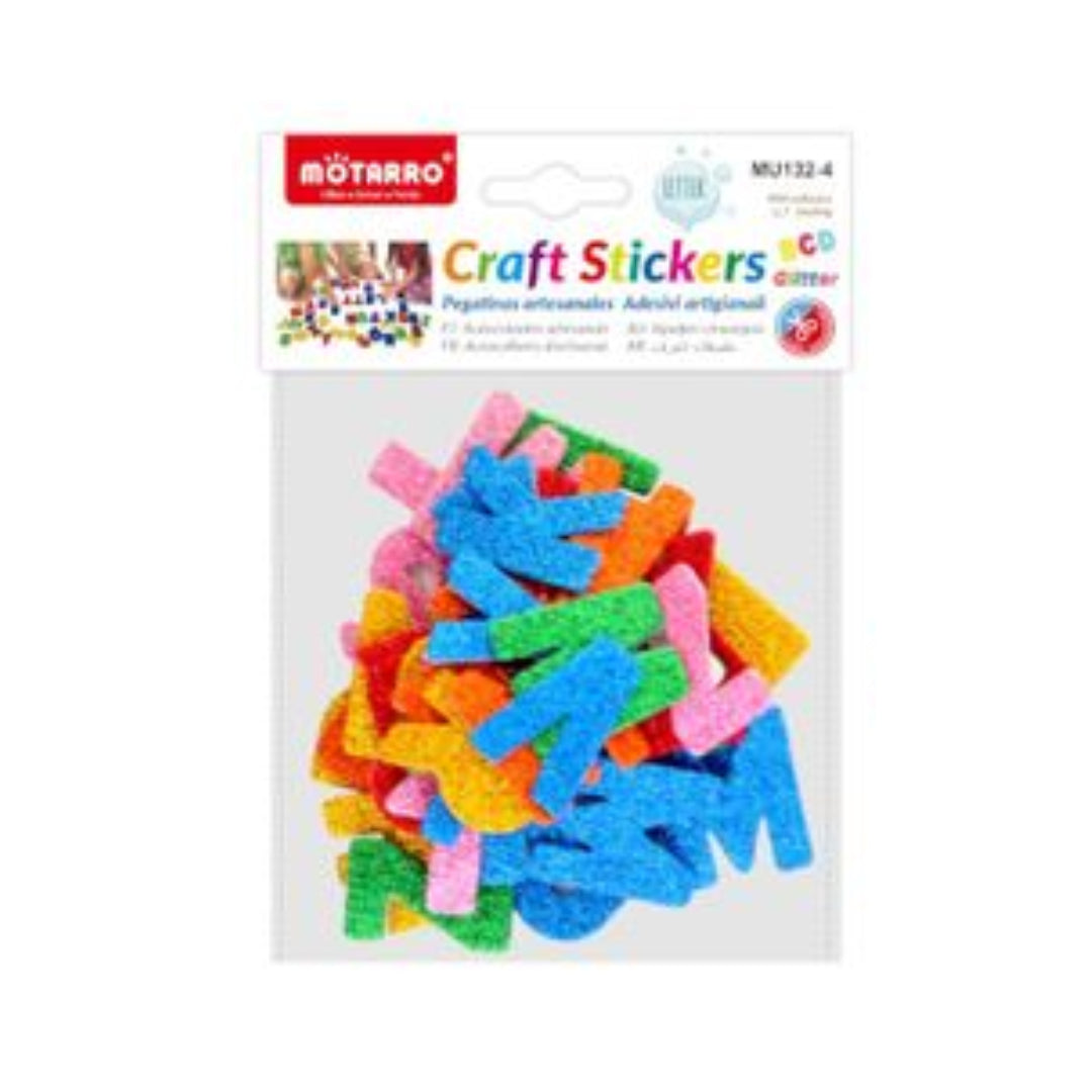 Motarro Craft Stickers - Glitter Letters