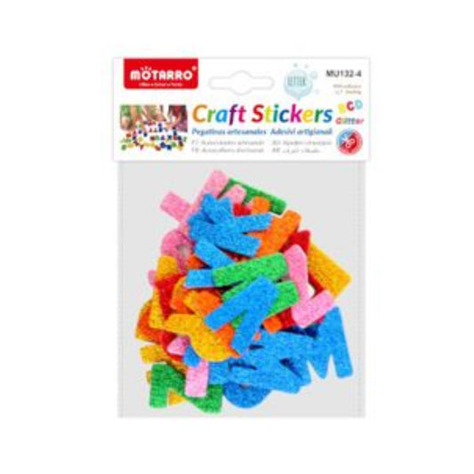 Motarro Craft Stickers - Glitter Letters