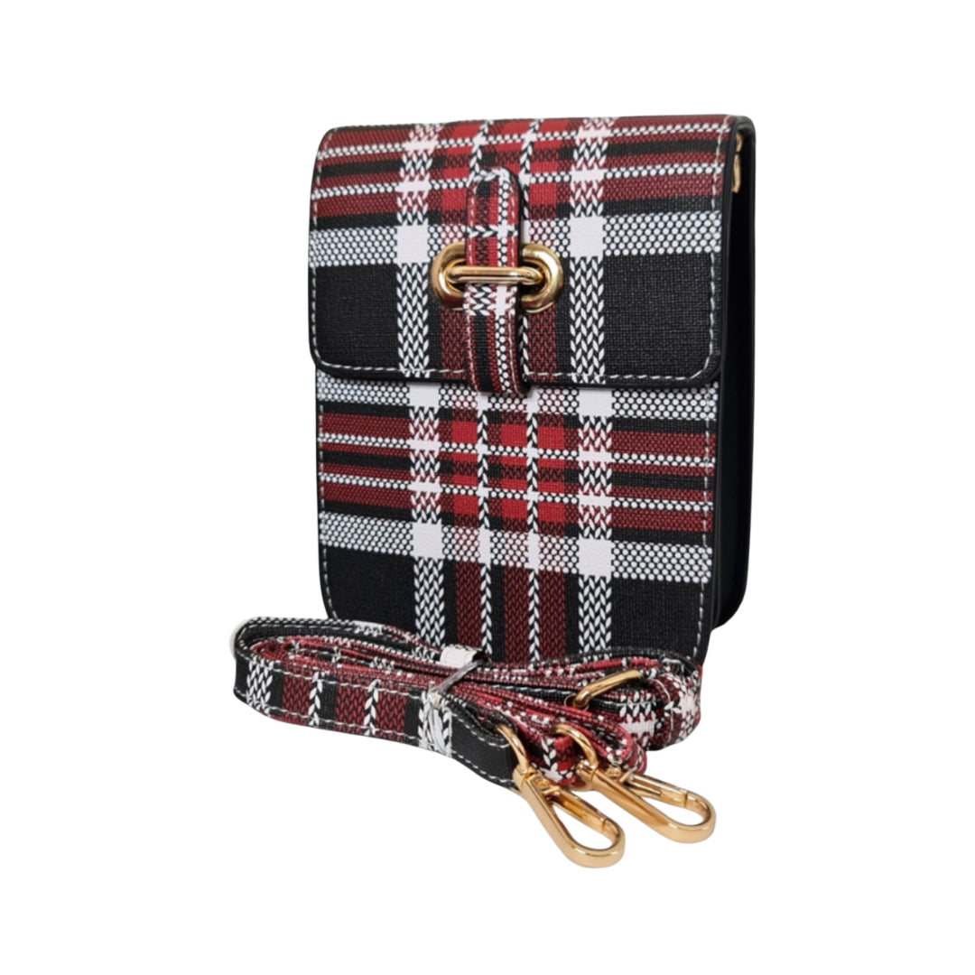 Ladies Bag - Strap Included - 18×13.5cm - Red And White