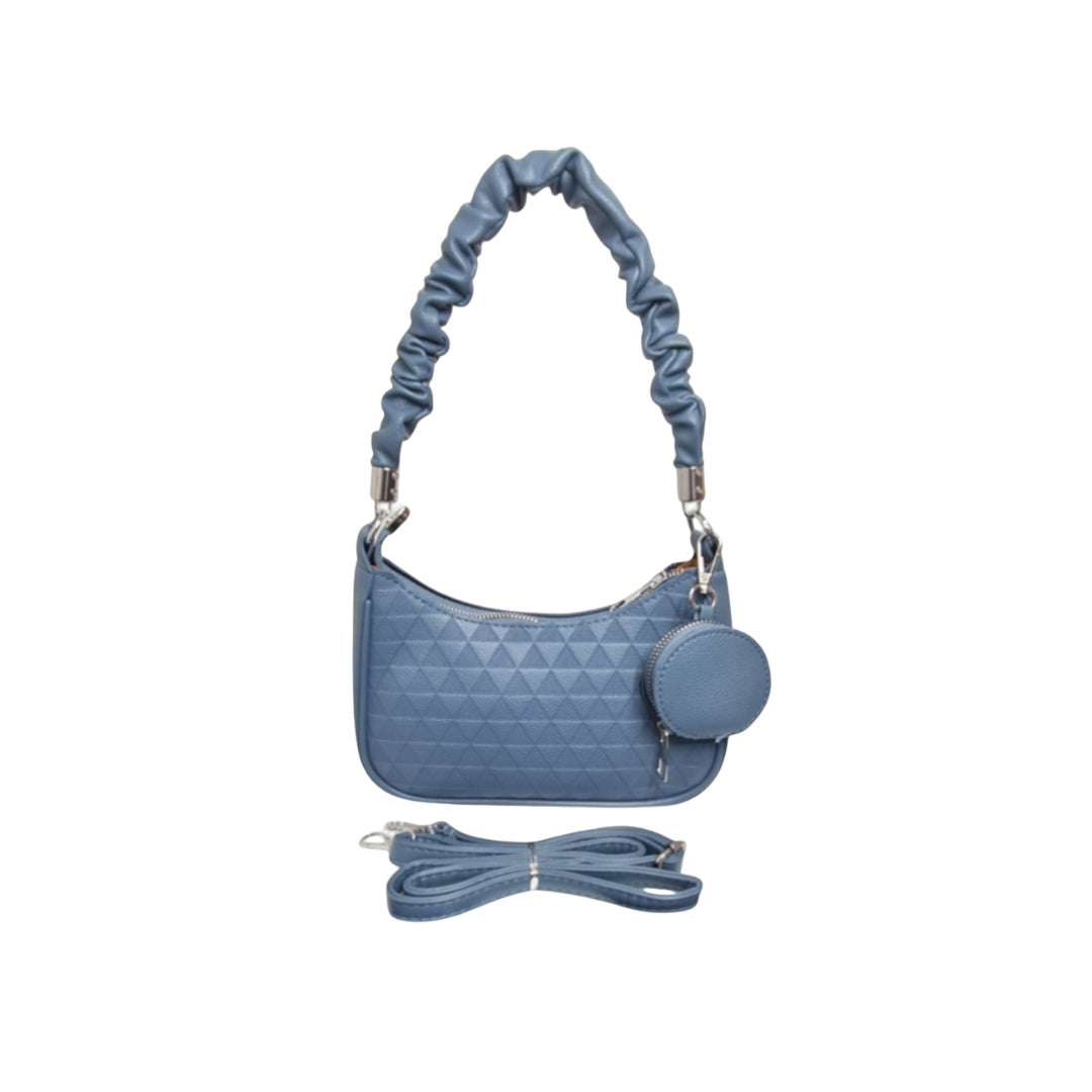 Ladies Bag - Strap Included 17×23×6cm - Steel Blue
