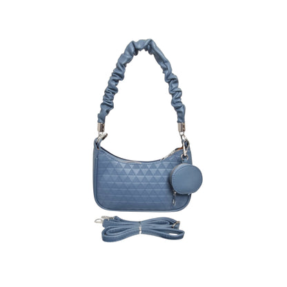 Ladies Bag - Strap Included 17×23×6cm - Steel Blue