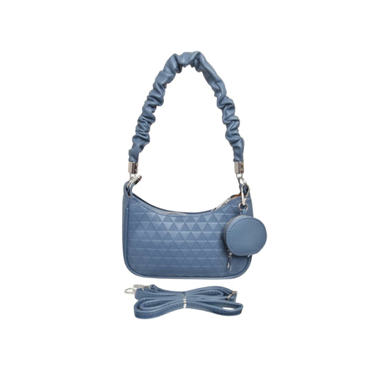 Ladies Bag - Strap Included 17×23×6cm - Steel Blue