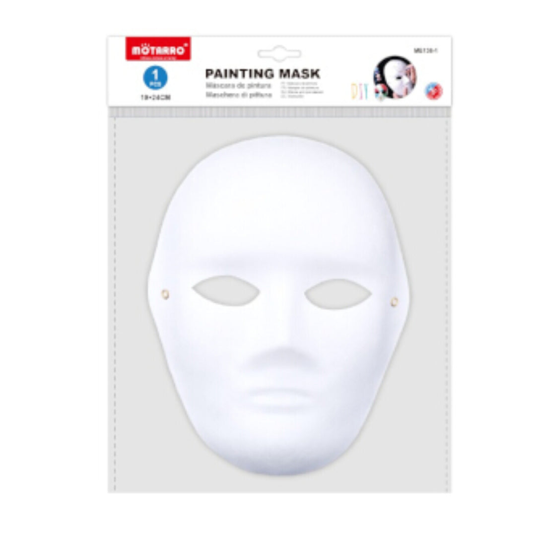 Motarro Painting Mask White - Full Face 19x24cm