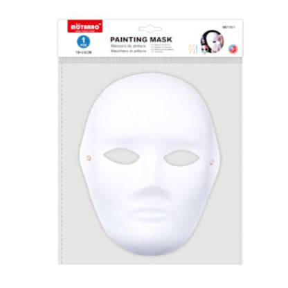Motarro Painting Mask White - Full Face 19x24cm