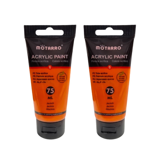 Motarro Acrylic Paint 75ml - 2 Pack - Jacinth