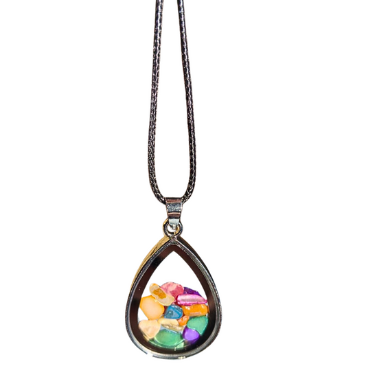 Earth Stone Collection - Lucky Charm Locket Necklace