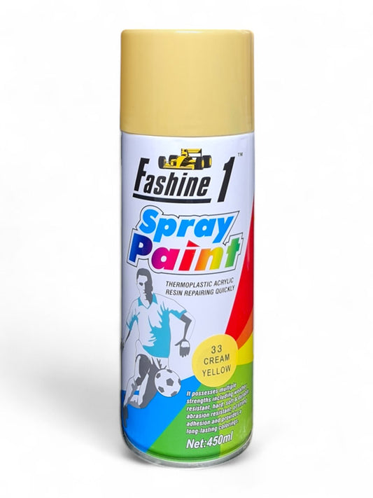Fashine 1- Spray Paint - 450ml - Cream Yellow