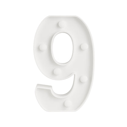 Motarro Led Numbers Light 22cm - Number 9