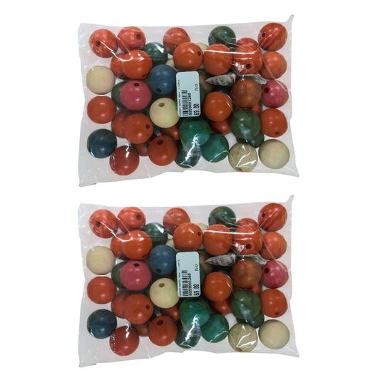 Wooden Beads +-50PCS - 2 Pack