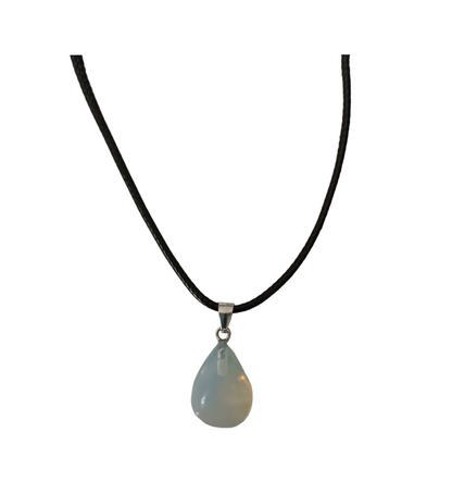 Earth Stone Collection - Teardrop Opal Stone Necklace