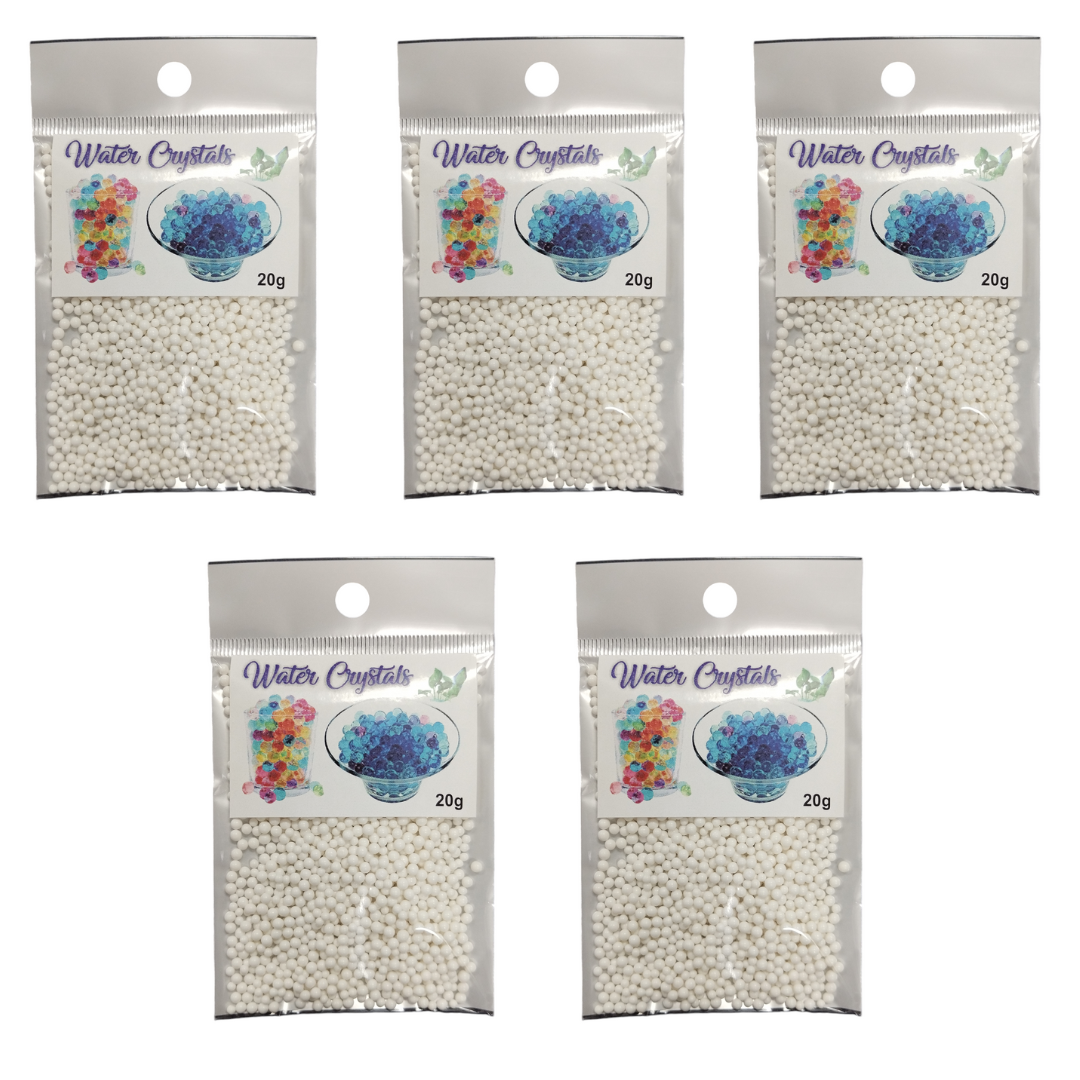 Growing Water Crystal Beads - 5 Pack - White