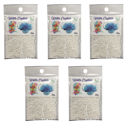 Growing Water Crystal Beads - 5 Pack - White