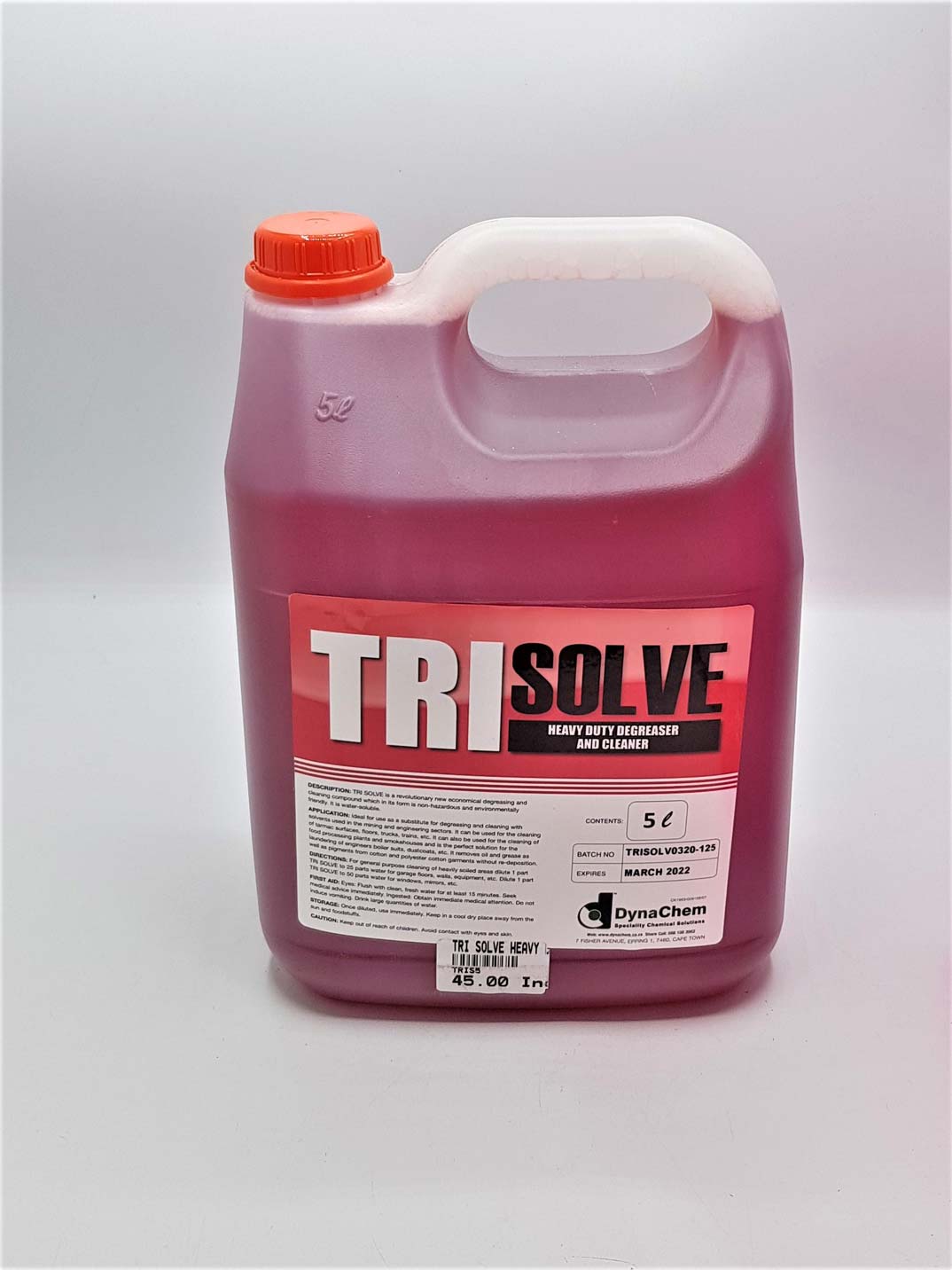 TRI-SOLVE Heavy Duty Degreaser and Cleaner 5L - Industrial Strength