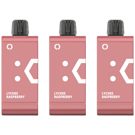 Elf Bar 18000 Puffs Rechargeable Pod 50mg - Lychee Raspberry - 3 Pack