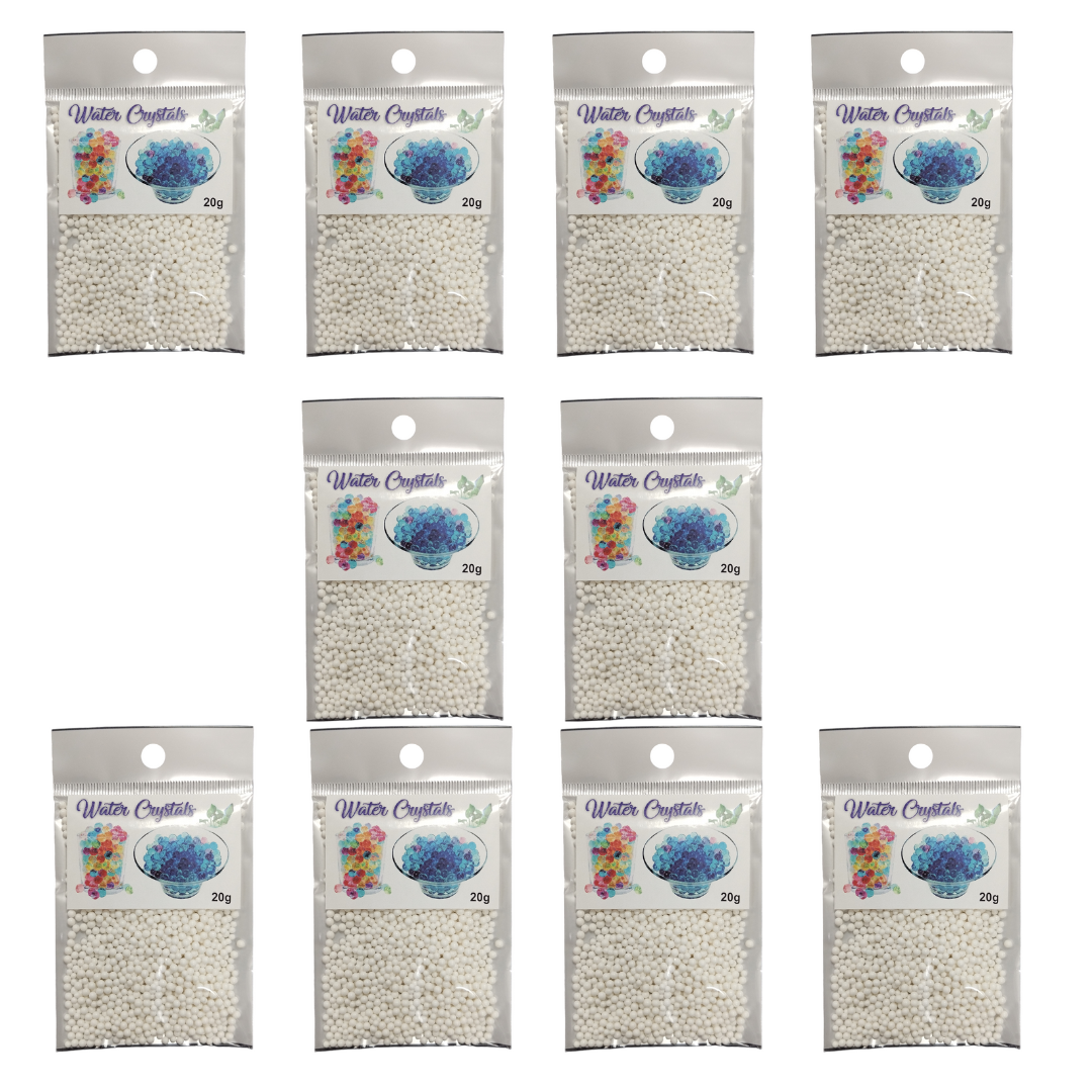Growing Water Crystal Beads - 10 Pack - White
