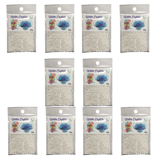 Growing Water Crystal Beads - 10 Pack - White