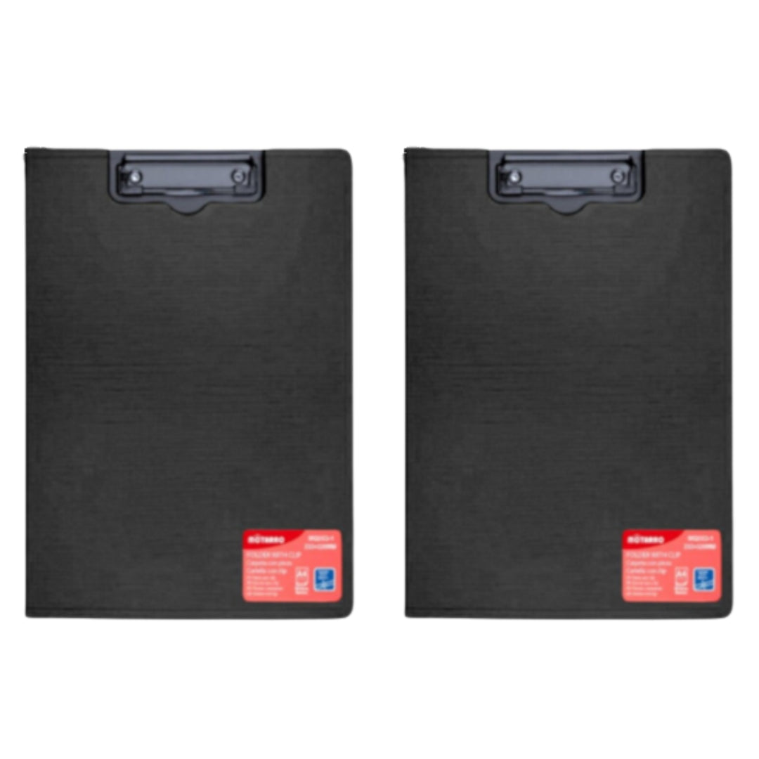 Motarro Clipboard 23x31.5cm - 2 Pack - Black
