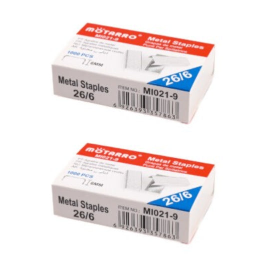 Motarro Metal Staples 6mm 1000PCS - 2 Pack
