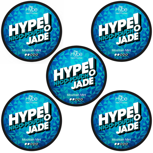 Hype Nicotine Pouches - 15 Nano Pouches 8mg - 5 Pack - Mountain Mint