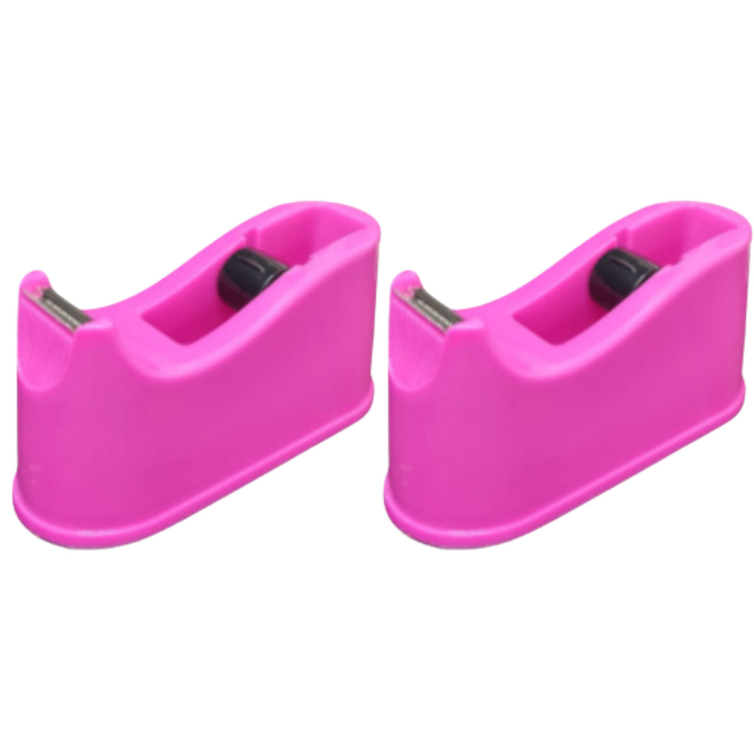 Motarro Tape Dispenser 147x57x75mm - Pink 2 Pack