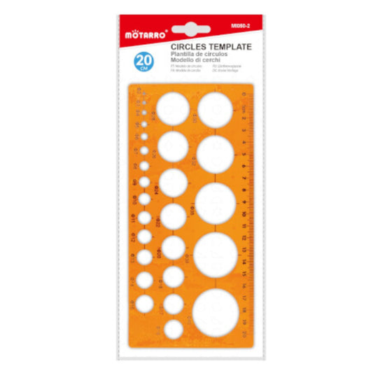Motarro Orange Template - Circle 20cm