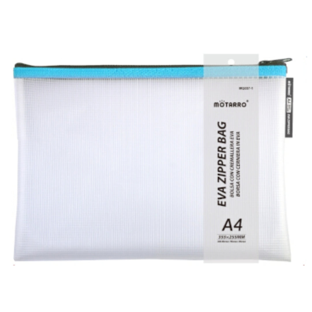 Motarro Eva Zipping Bag A4 355x255mm - Blue